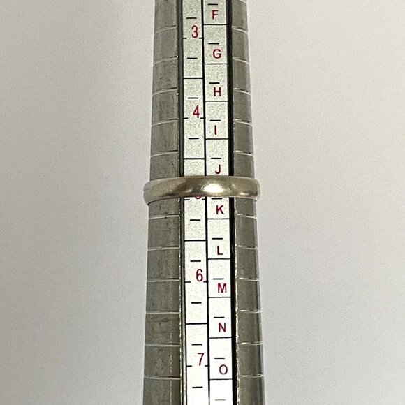 VTG Sterling Silver 925 Elongated Foil Opal Filigree Scrollwork Ring Sz 4.75 - Picture 9 of 16